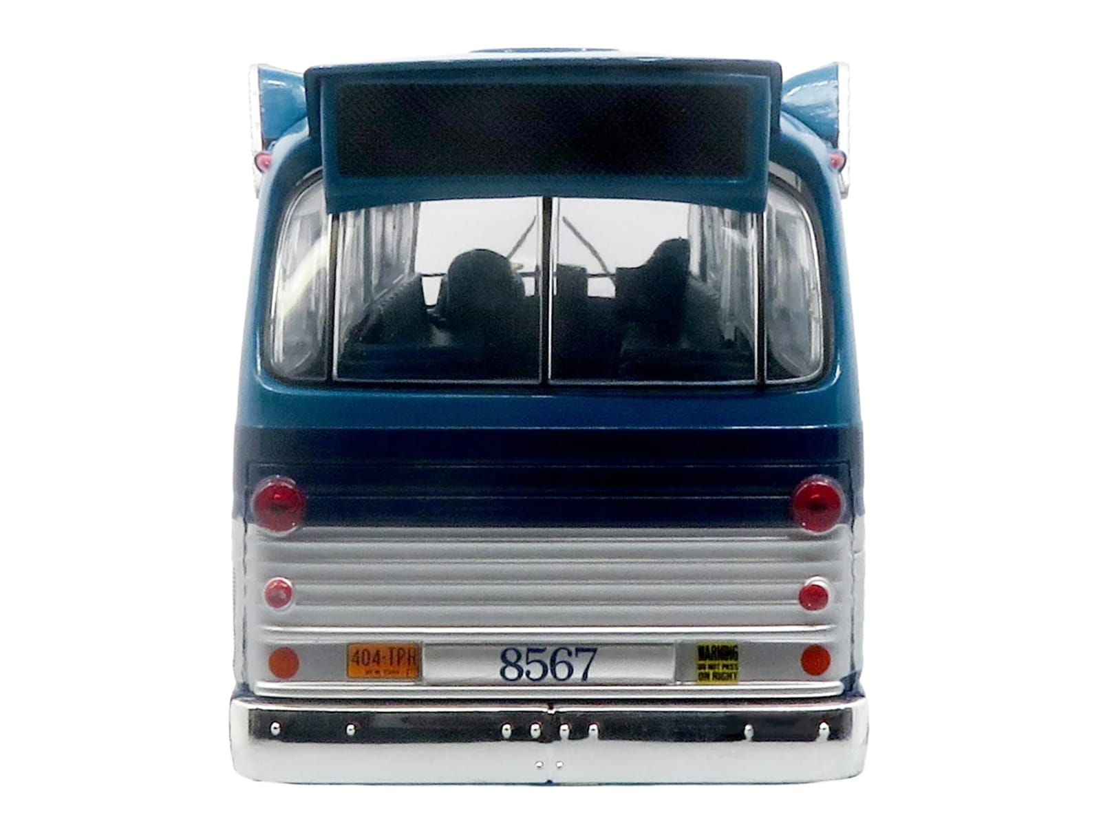 1963 GM TDH-5303 Transit Bus "MTA New York City Surface Transit" Blue Two-Tone with Graphics "The Bus & Motorcoach Collection" Limited Edition to 504 pieces Worldwide 1/43 Plastic Model by Iconic Replicas - Image 4