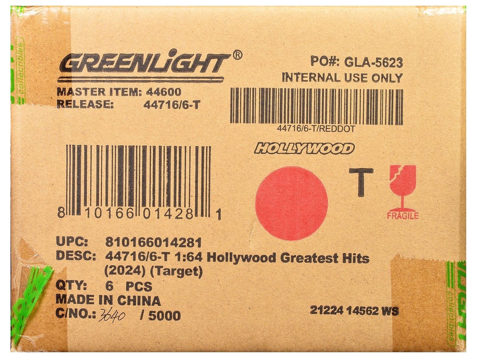 "Hollywood Greatest Hits" (2024) Set of 6 pieces 1/64 Diecast Model Cars by Greenlight - Image 2