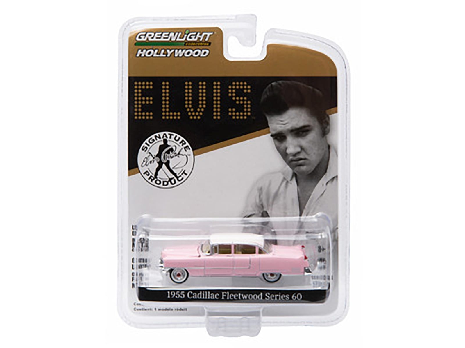 1955 Cadillac Fleetwood Series 60 Special Elvis Presley "Pink Cadillac" (1935-1977) 1/64 Diecast Model Car by Greenlight - Image 2