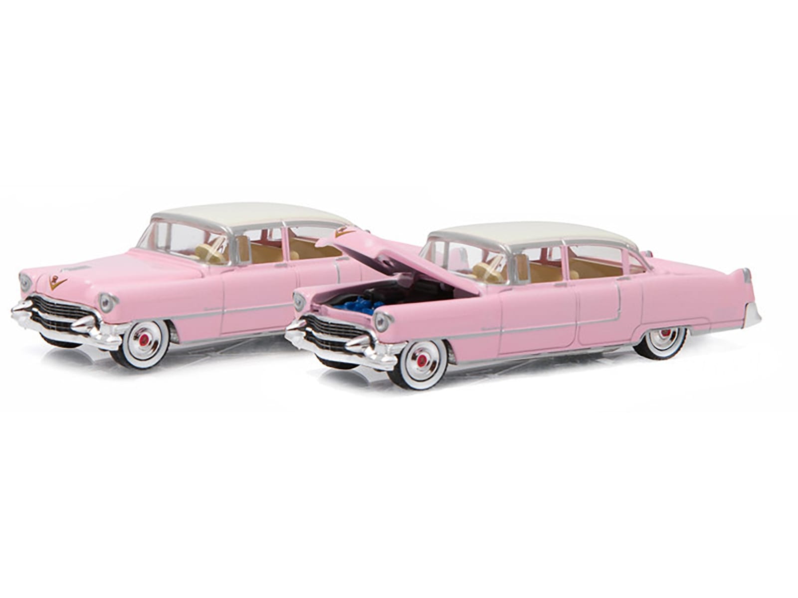 1955 Cadillac Fleetwood Series 60 Special Elvis Presley "Pink Cadillac" (1935-1977) 1/64 Diecast Model Car by Greenlight - Image 3
