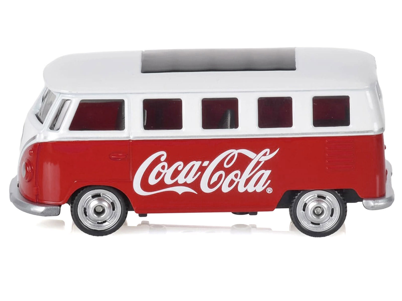 1963 Volkswagen Type 2 Van "Coca-Cola" Red and White 1/50 Diecast Model by Motorcity Classics - Image 2