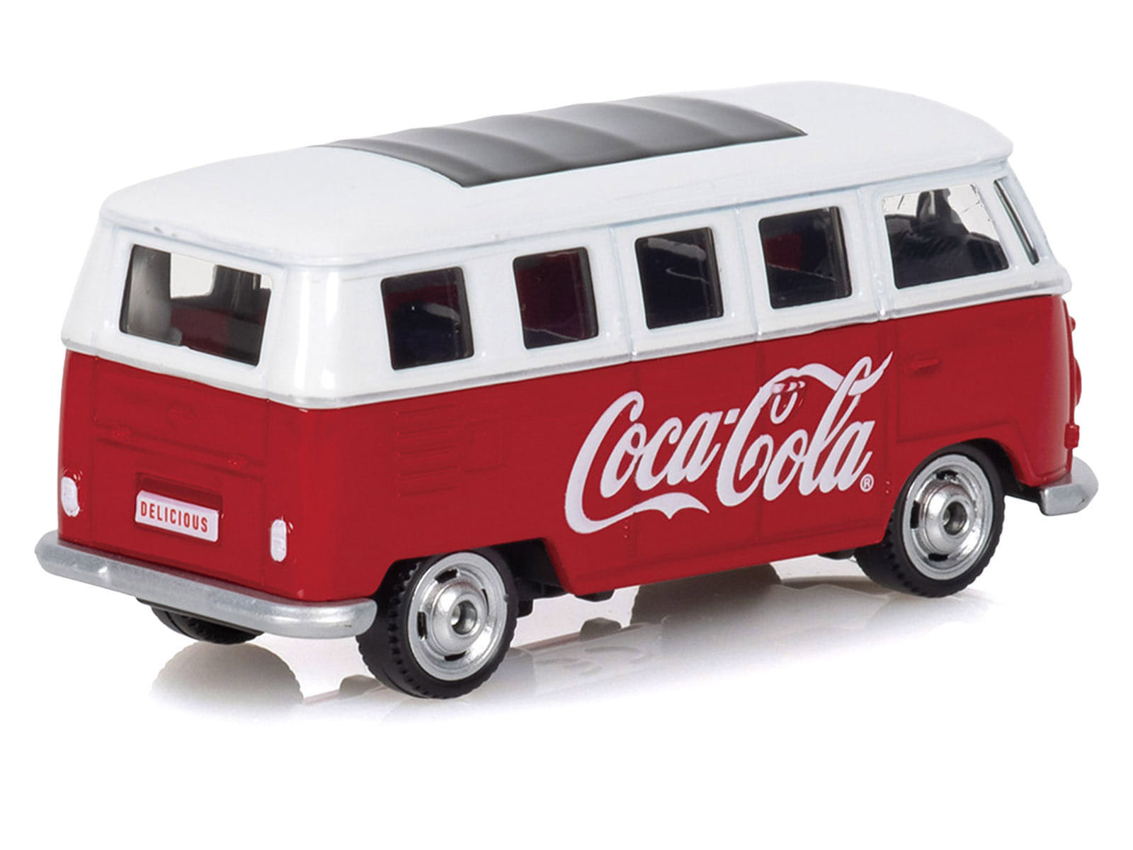 1963 Volkswagen Type 2 Van "Coca-Cola" Red and White 1/50 Diecast Model by Motorcity Classics - Image 3