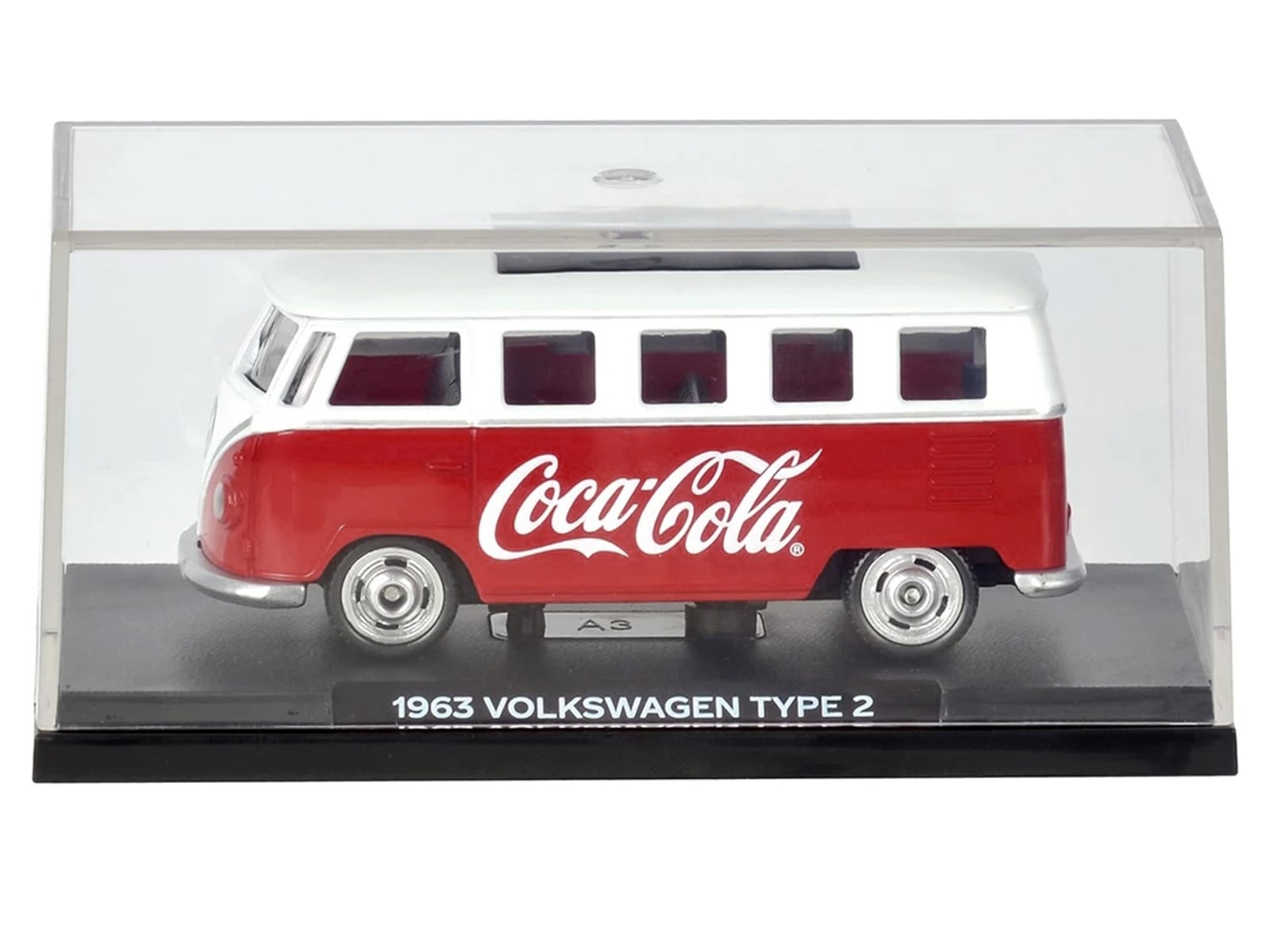 1963 Volkswagen Type 2 Van "Coca-Cola" Red and White 1/50 Diecast Model by Motorcity Classics - Image 5