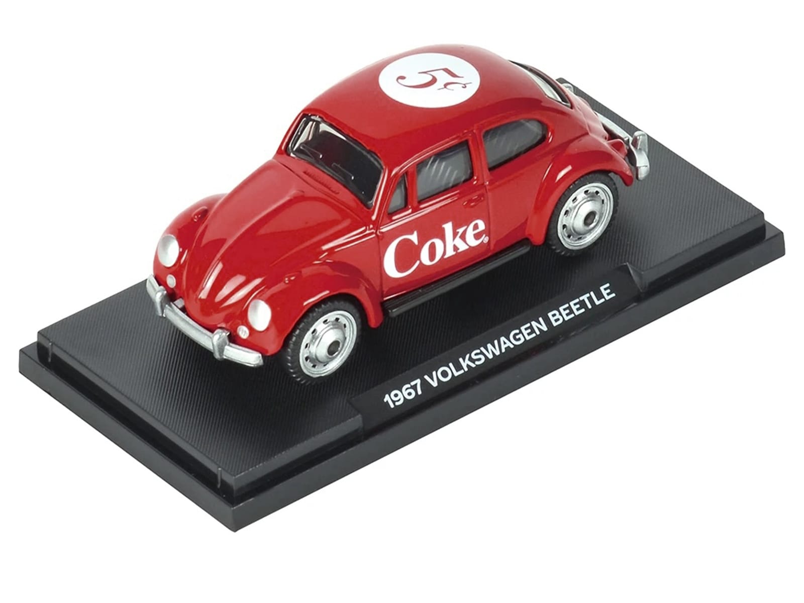 1967 Volkswagen Beetle "Coca-Cola" Red 1/50 Diecast Model by Motorcity Classics - Image 4