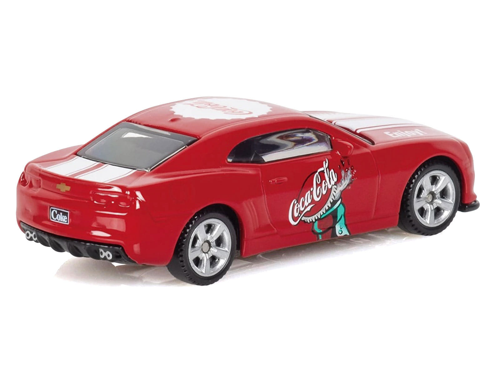 2013 Chevrolet Camaro SS "Coca-Cola" Red with White Stripes 1/64 Diecast Model by Motorcity Classics - Image 3