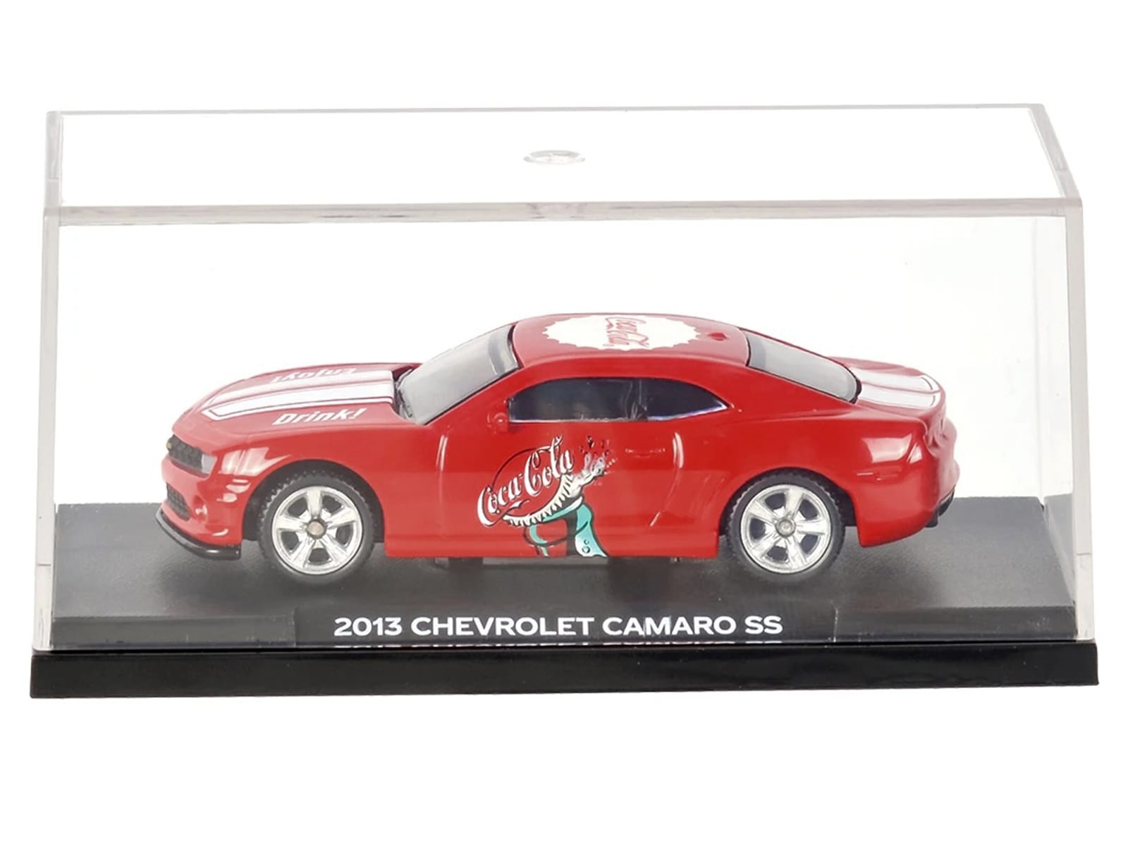 2013 Chevrolet Camaro SS "Coca-Cola" Red with White Stripes 1/64 Diecast Model by Motorcity Classics - Image 5