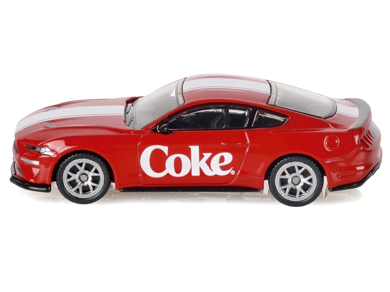 2018 Ford Mustang GT "Coca-Cola" Red with White Stripes 1/64 Diecast Model by Motorcity Classics - Image 2