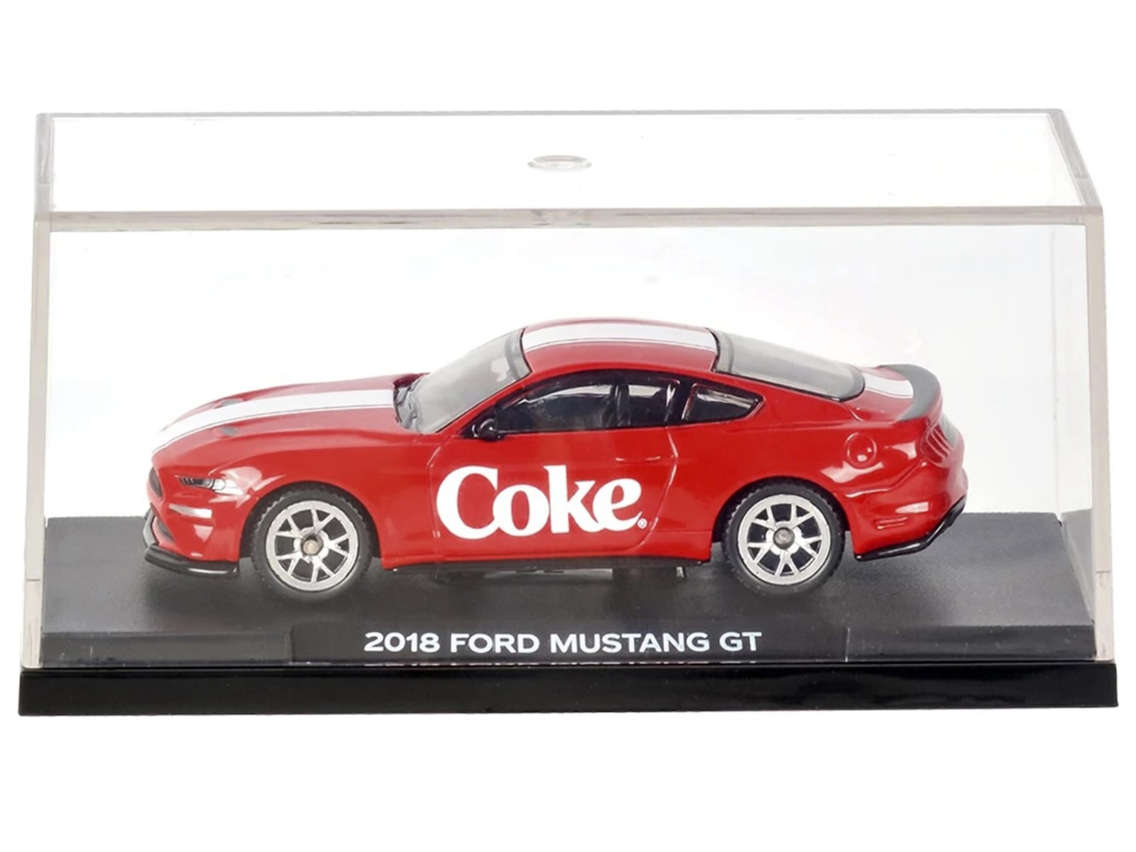 2018 Ford Mustang GT "Coca-Cola" Red with White Stripes 1/64 Diecast Model by Motorcity Classics - Image 5