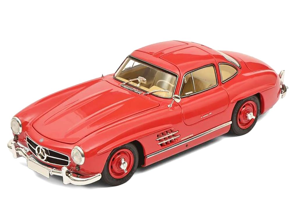 Mercedes-Benz 300 SL Gullwing Coupe Red 1/18 Diecast Model