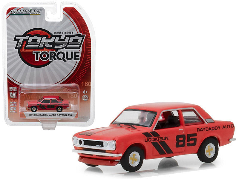 1971 Datsun 510 “Raydaddy Auto” #85 “Tokyo Torque” Series 3 1/64 Diecast Model Car by Greenlight