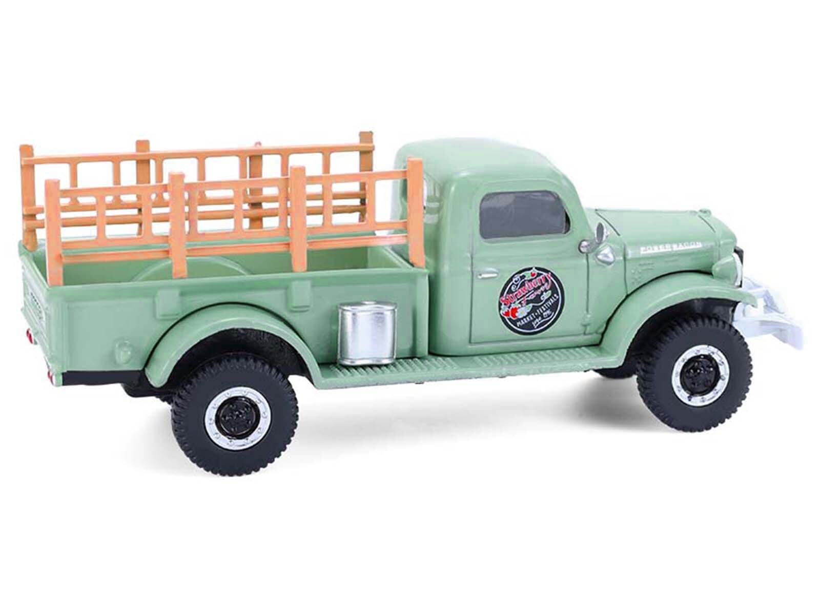 1946 Dodge Power Wagon Pickup Truck "Strawberry Farm" Green "Down on the Farm" Series 11 1/64 Diecast Model by Greenlight - Image 3
