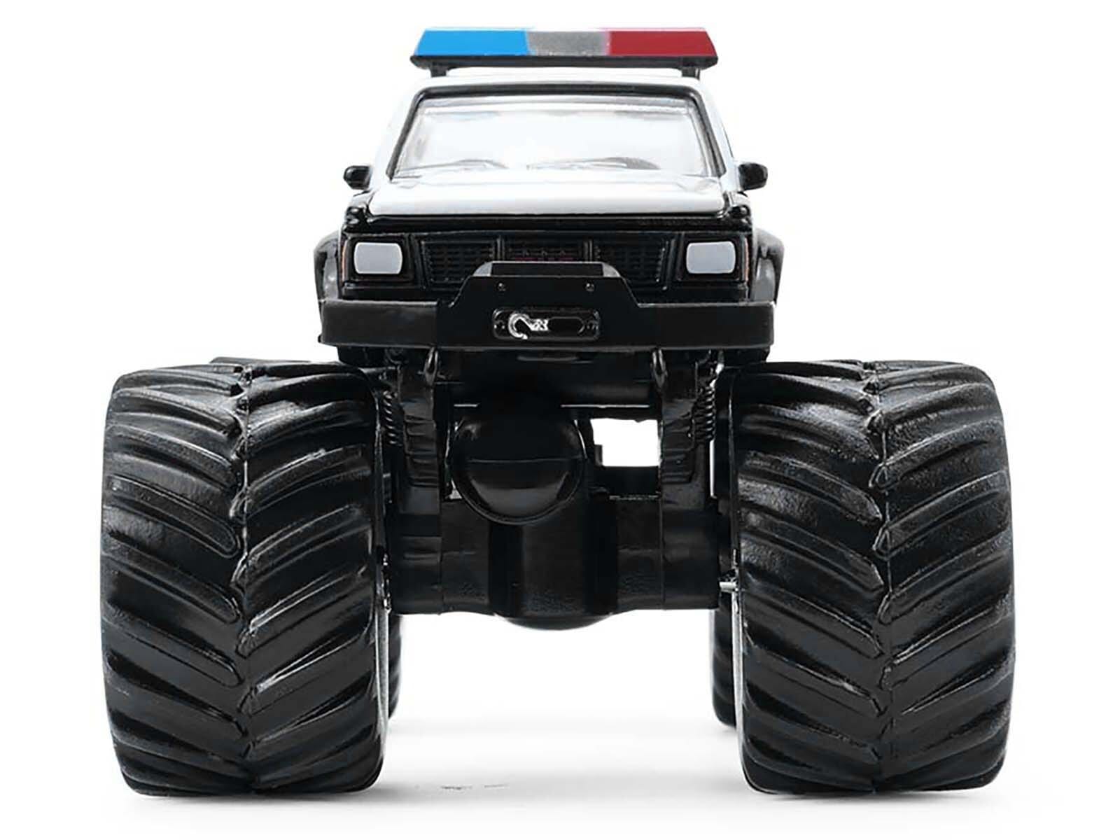 1990 GMC S-15 Monster Truck "Texas Department of Public Safety" Black and White "Kings of Crunch - Hot Pursuit" Special Edition 1/64 Diecast Model Car by Greenlight - Image 4