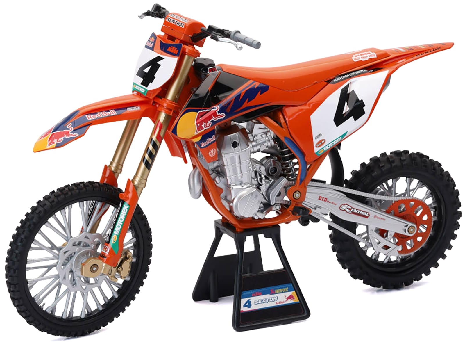 KTM 450 SX-F #4 Chase Sexton "Red Bull KTM Factory Racing" Supercross 1/6 Diecast Model by New Ray - Image 2