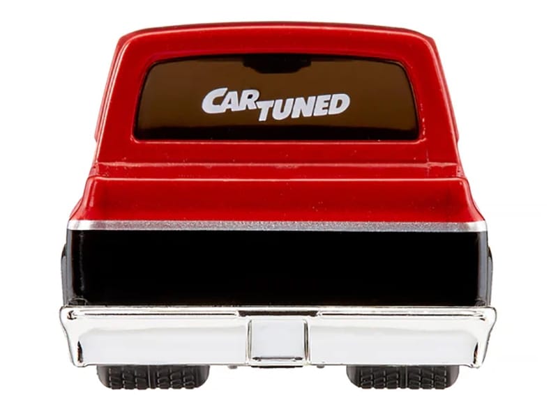 1987 Chevrolet C10 Pickup Truck Red Metallic and Black "Customs" Series 2 Diecast Model Car by CarTuned - Image 3