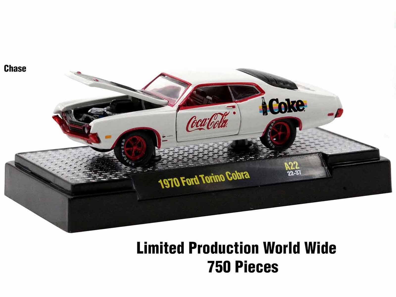 “Coca-Cola” Set of 3 pieces Release 22 Limited Edition to 8750 pieces Worldwide 1/64 Diecast Model Cars by M2 Machines