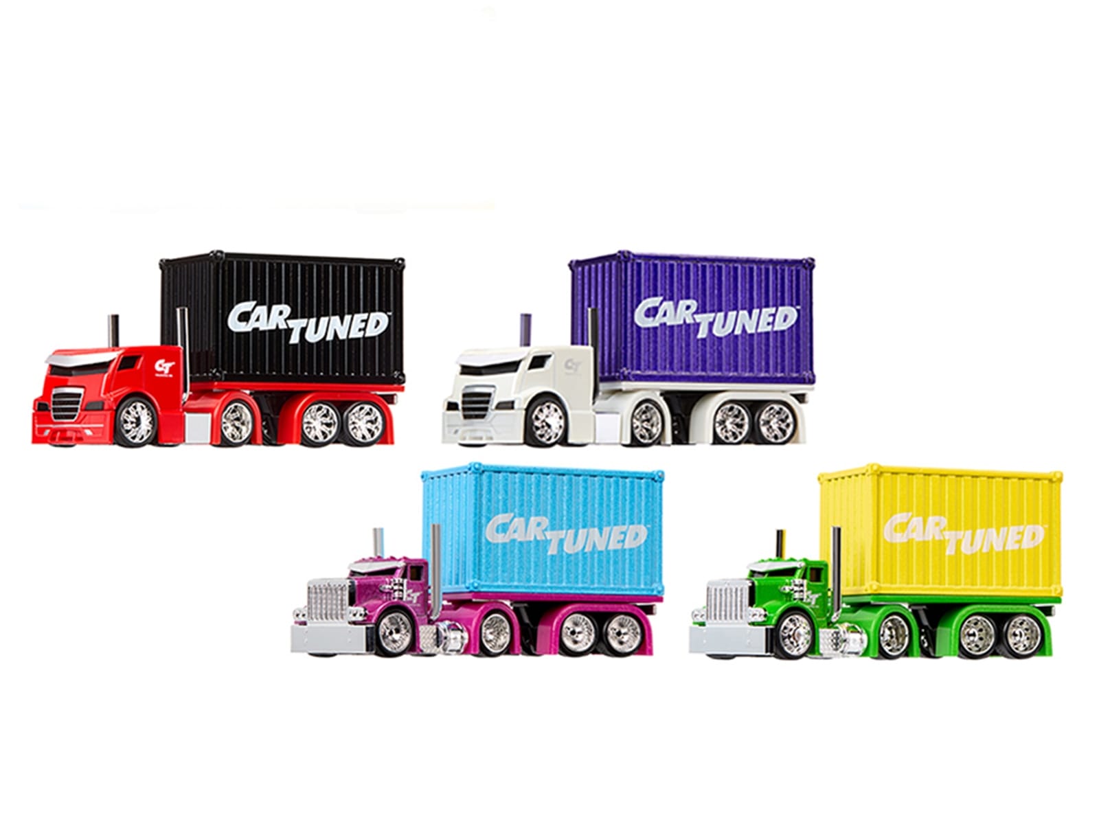 "Rigs" Container Case Series 2 Set of 4 Pieces Diecast Model Cars by CarTuned - Image 2