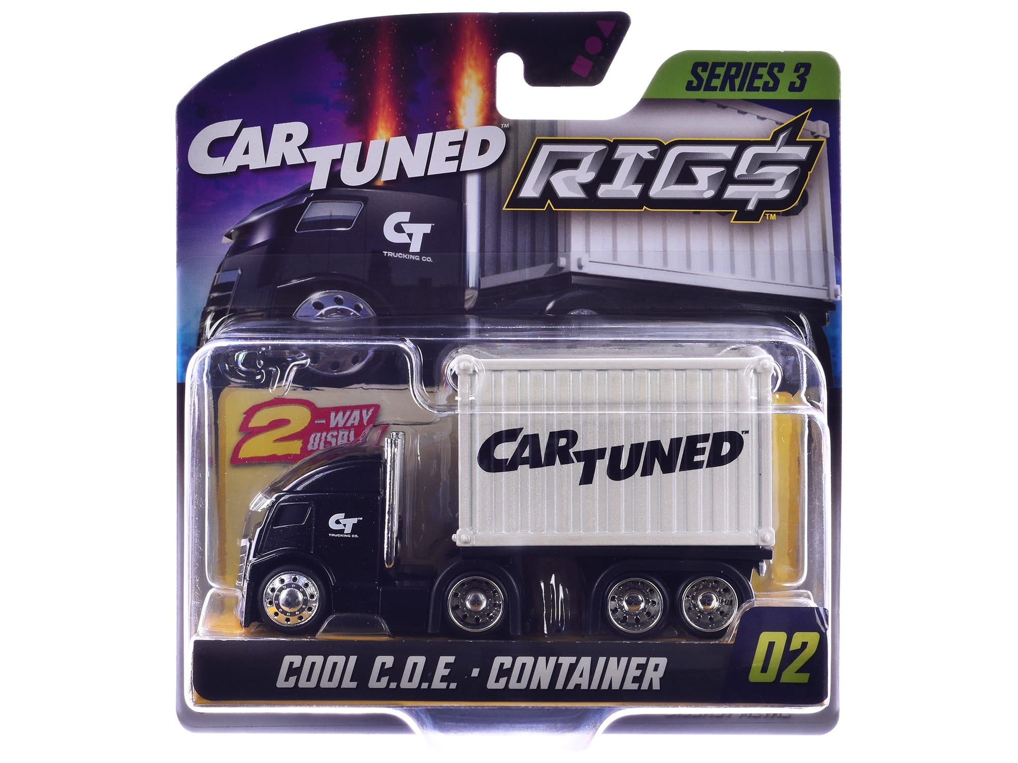 "Rigs" Container Case Series 3 Set of 4 Pieces Diecast Model Cars by CarTuned - Image 2