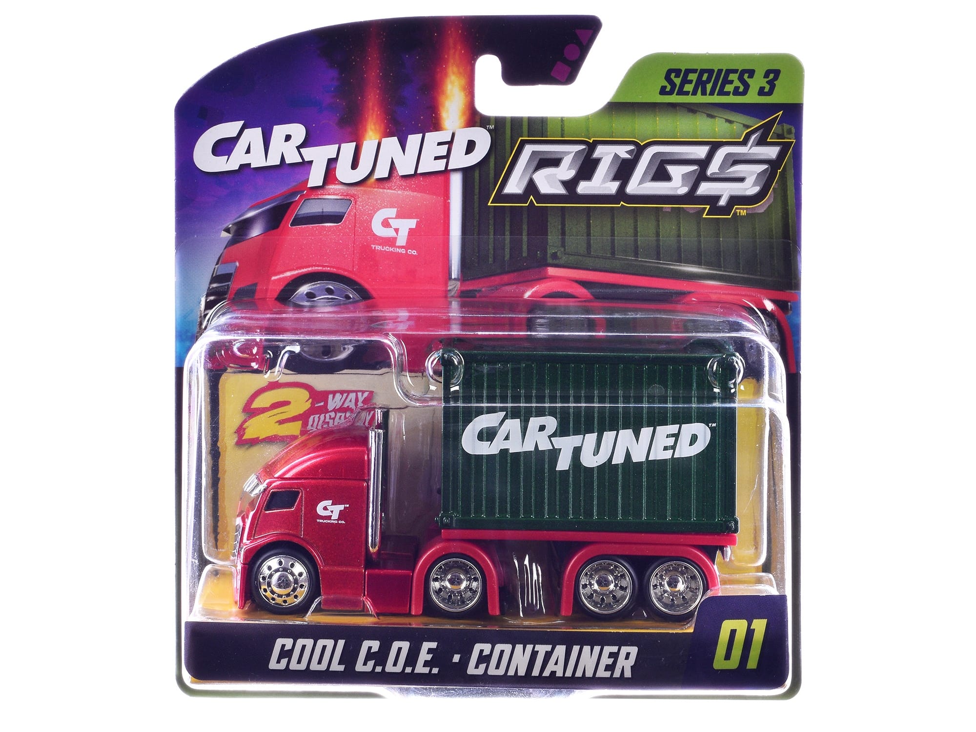 "Rigs" Container Case Series 3 Set of 4 Pieces Diecast Model Cars by CarTuned - Image 5