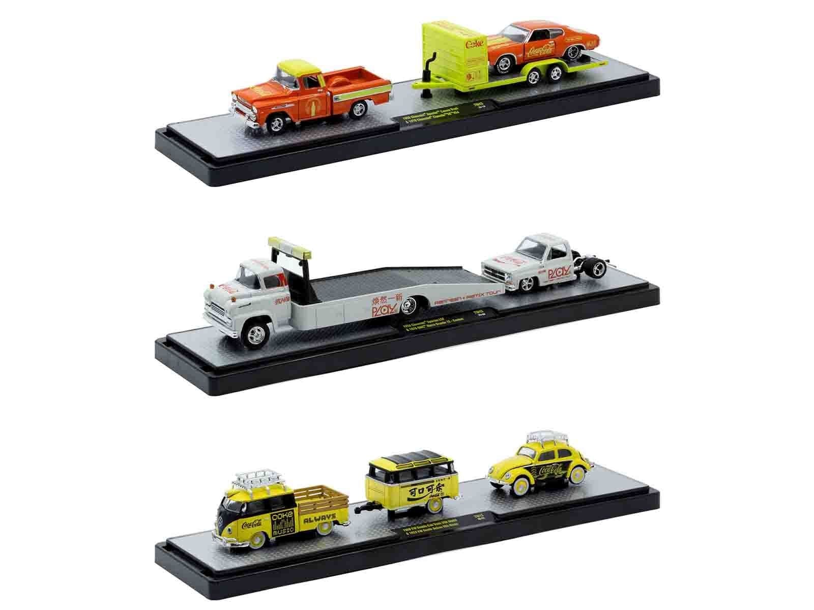 Auto Haulers "Coca-Cola" Set of 3 pieces Release 43 Limited Edition to 6200 pieces Worldwide 1/64 Diecast Models by M2 Machines - Image 2