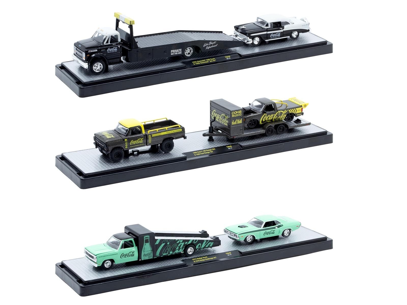 Auto Haulers "Coca-Cola" Set of 3 pieces Release 48 Limited Edition to 4800 pieces Worldwide 1/64 Diecast Models by M2 Machines - Image 2