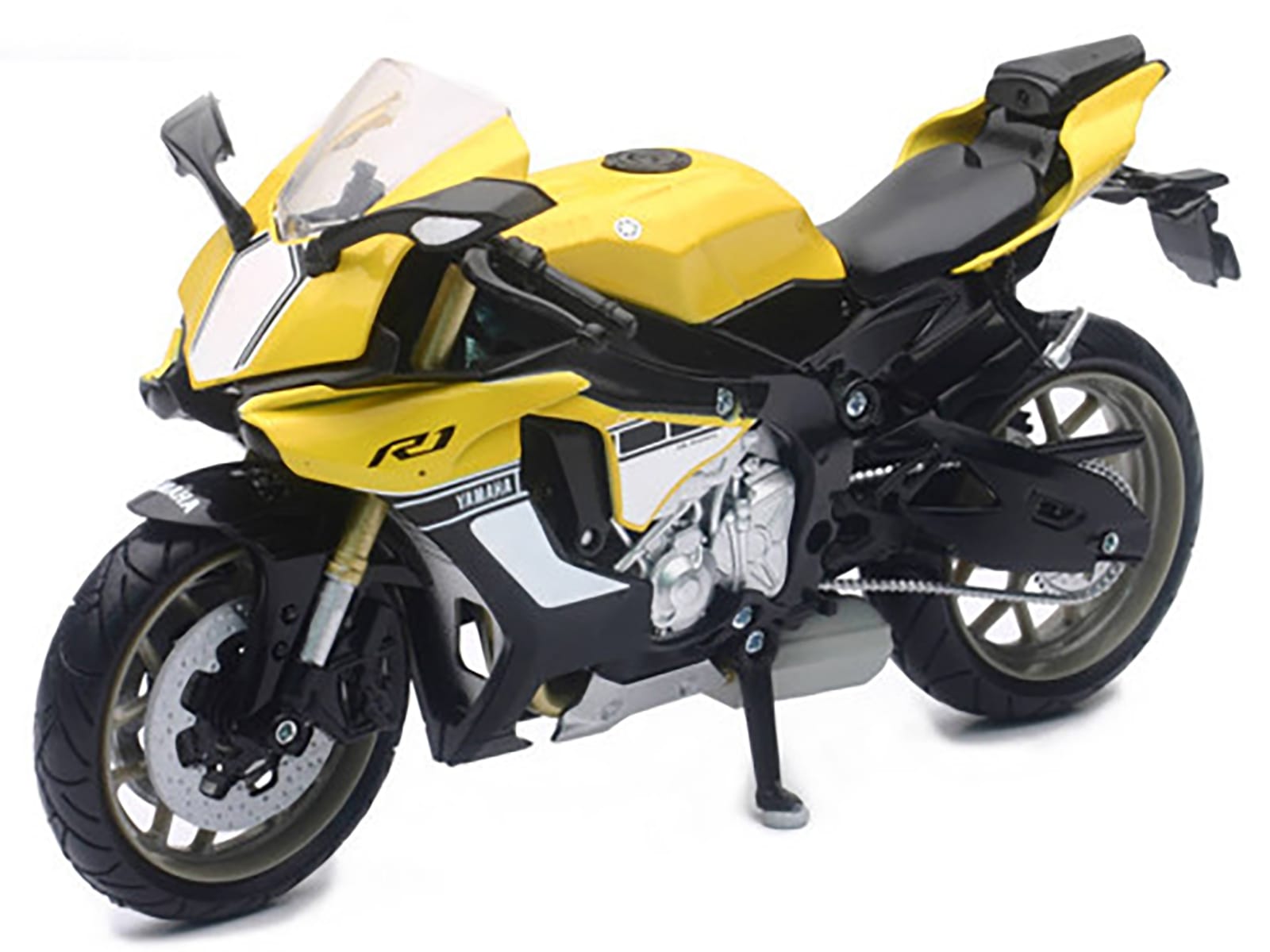 2016 Yamaha YZF-R1 Yellow Motorcycle Model 1/12 by New Ray - Image 3