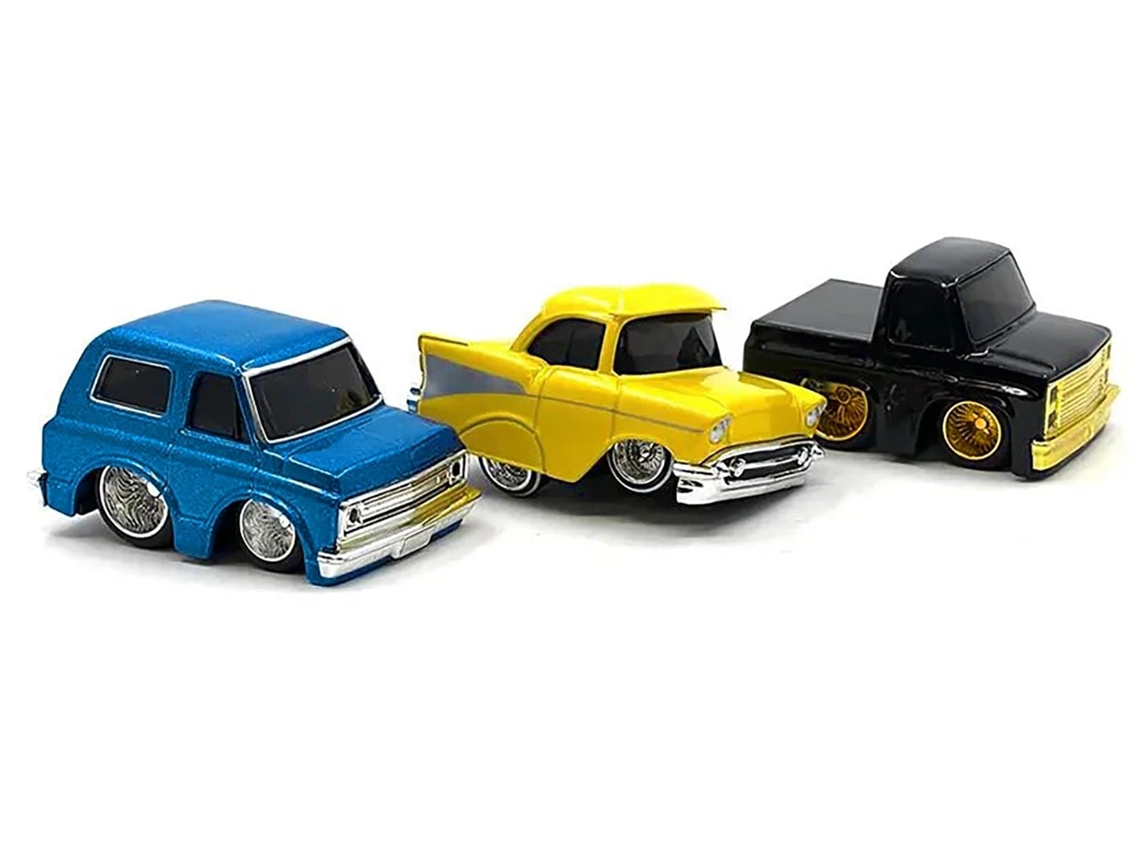 "Lowriders" Series 2 Chevrolet Triple Pack Set of 3 Cars Diecast Model Cars by CarTuned - Image 2