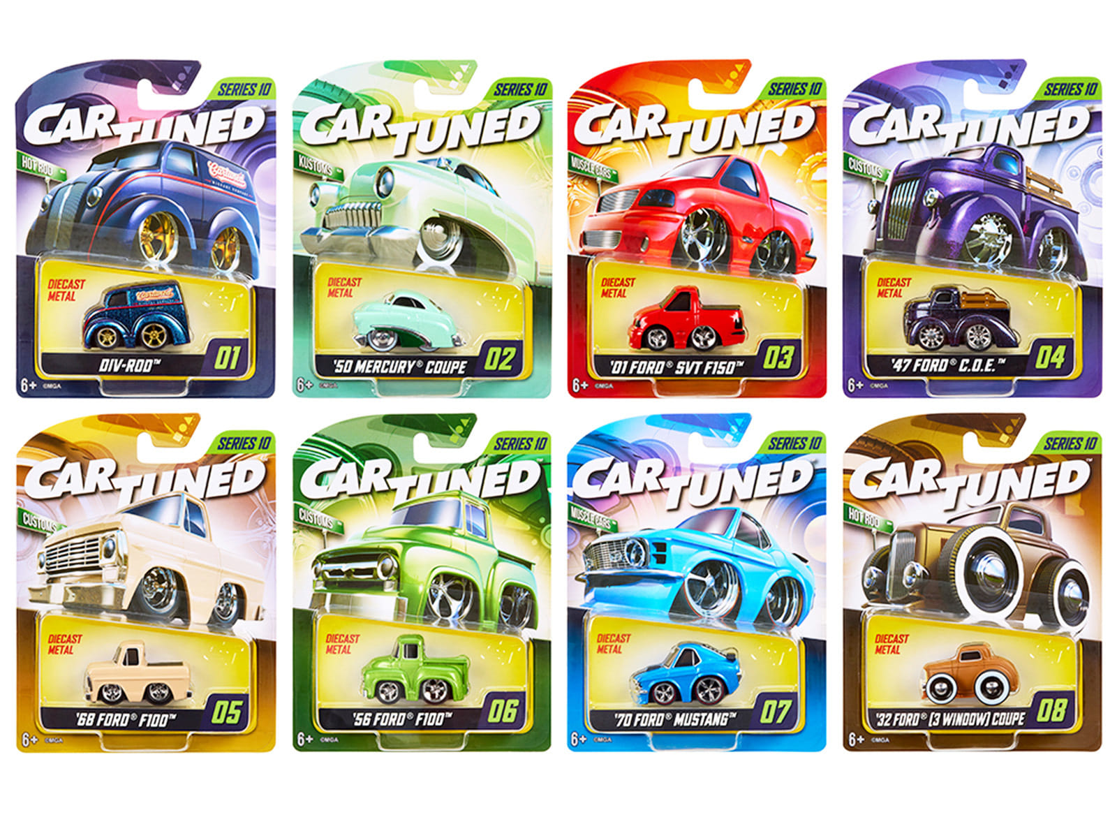 "Mainline" 2026 Series 10 Set of 8 Pieces Diecast Model Cars by CarTuned