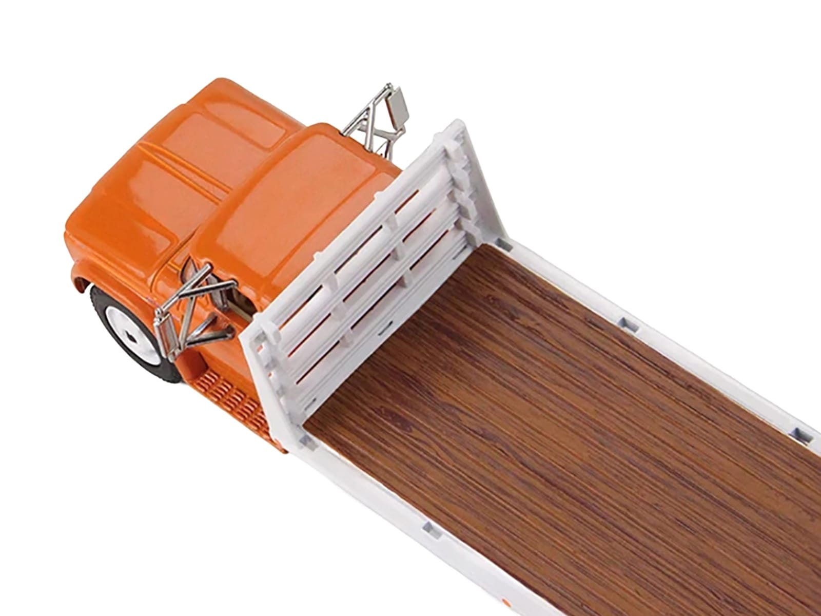 GMC 4000 Flatbed Truck Omaha Orange 1/64 Diecast Model by DCP/First Gear - Image 2