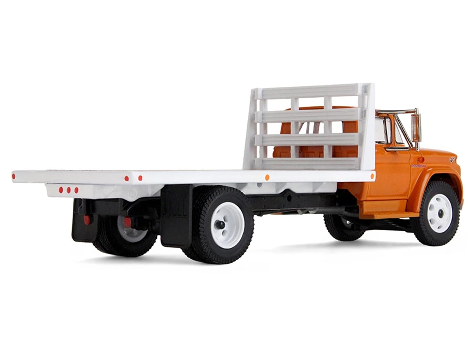 GMC 4000 Flatbed Truck Omaha Orange 1/64 Diecast Model by DCP/First Gear - Image 4