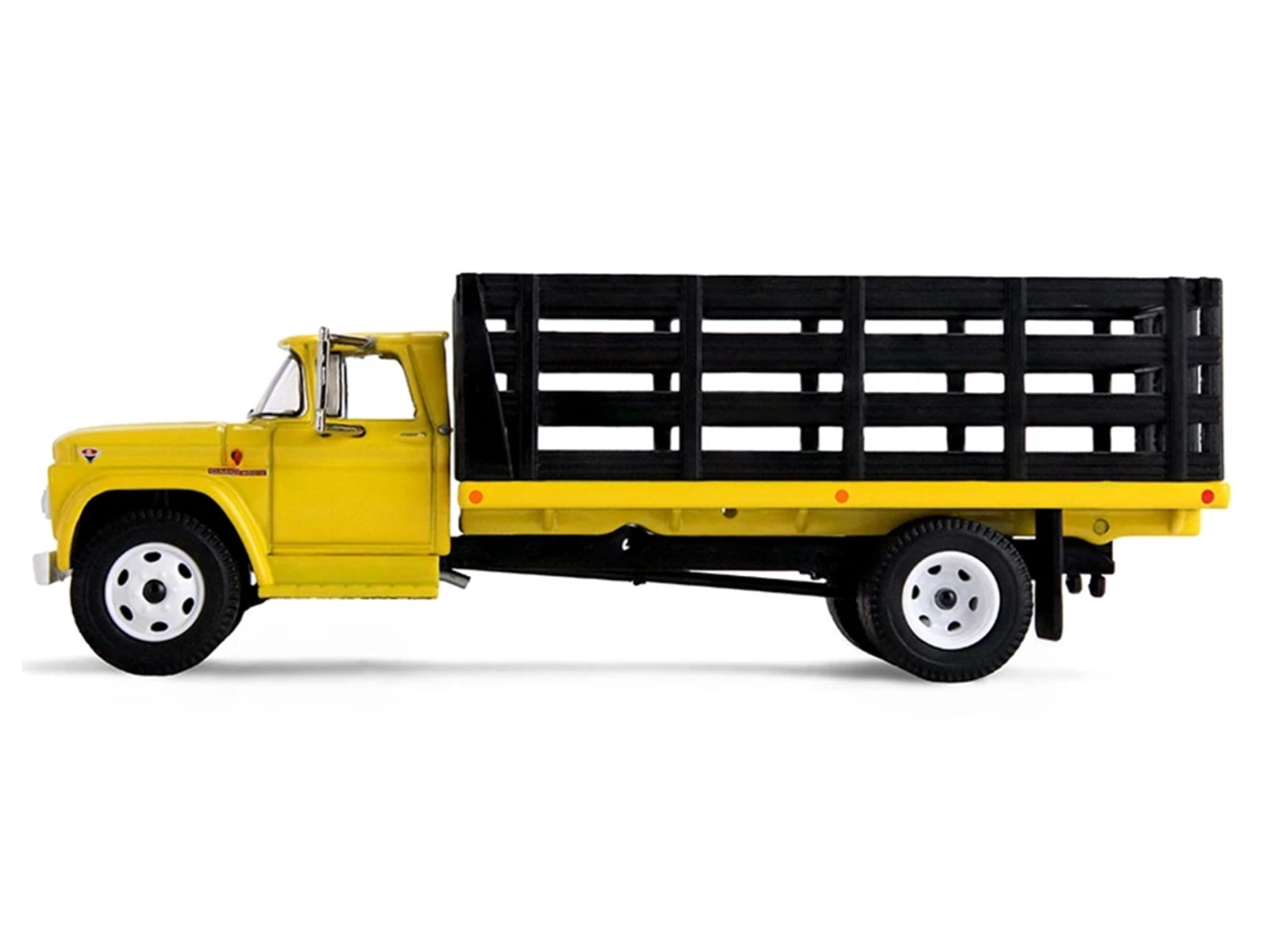 GMC 4000 Stake Truck Bright Yellow 1/64 Diecast Model by DCP/First Gear - Image 3