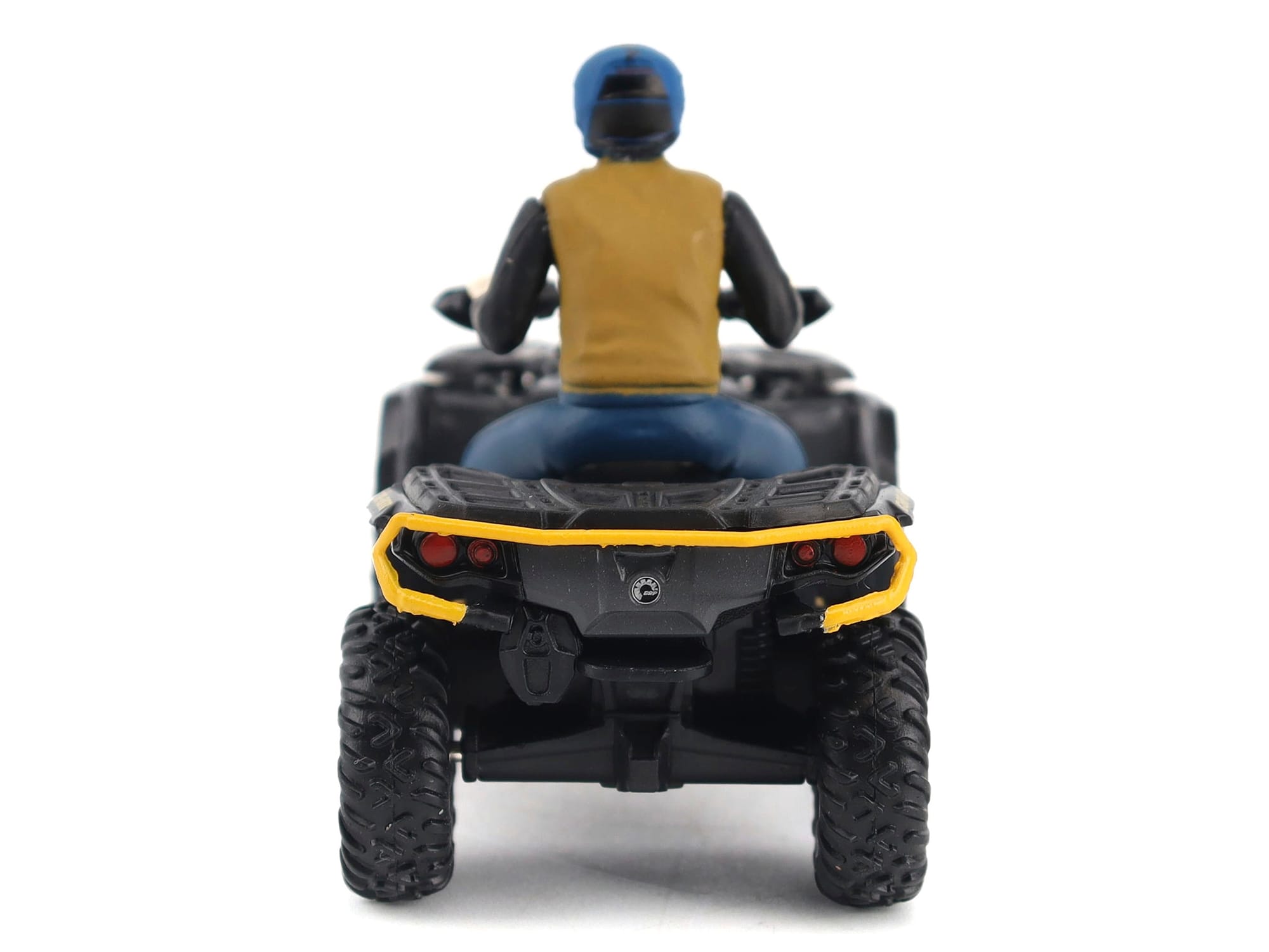 Can-Am Outlander XT-P 1000R ATV Iron Gray and Neo Yellow with Driver Figure 1/32 Diecast Model by BRP Models - Image 2