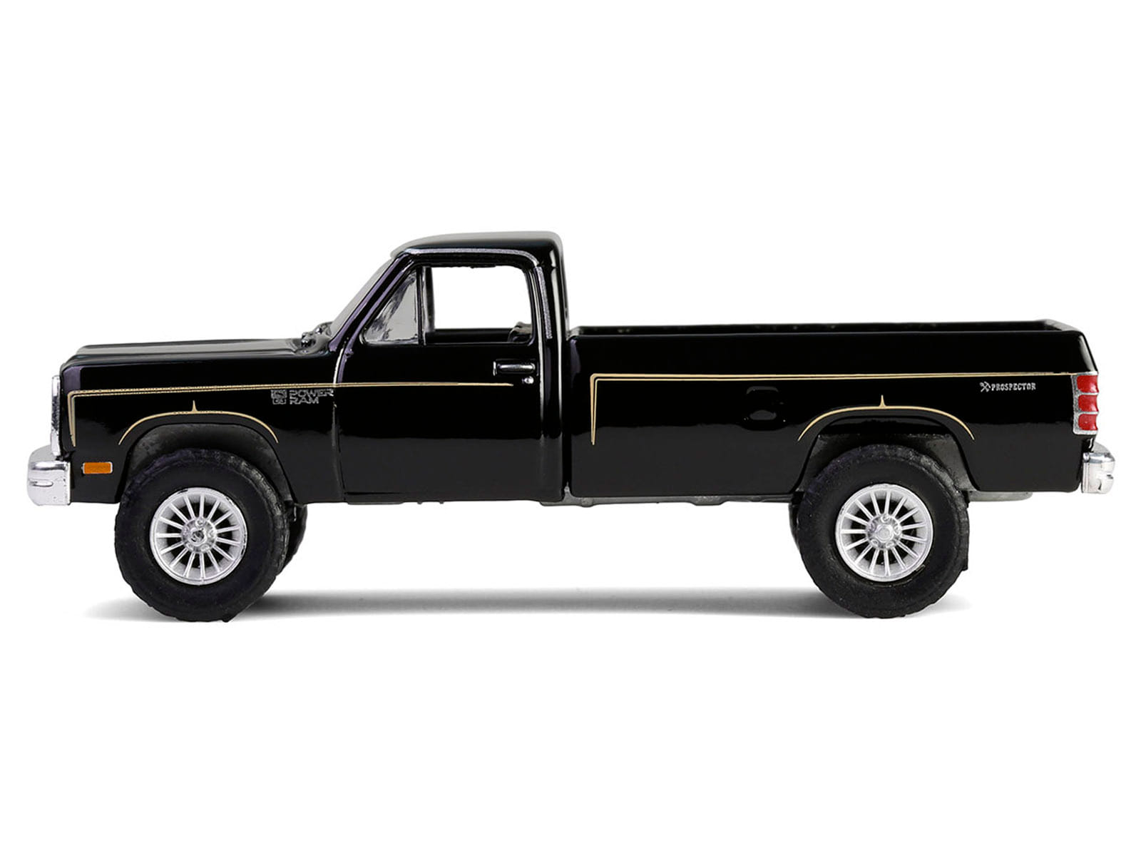 1981 Dodge Power Ram Prospector Pickup Truck Black "The A-Team" (1983-1987) TV Series "Hollywood Series" Release #43 1/64 Diecast Model Car by Greenlight - Image 2