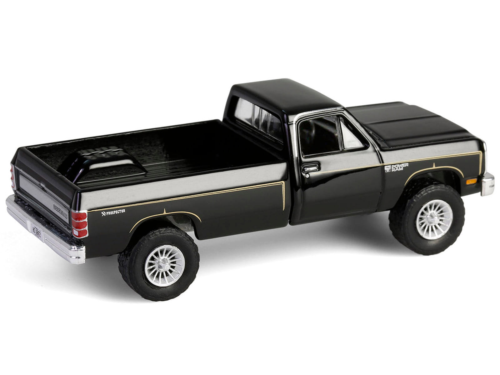 1981 Dodge Power Ram Prospector Pickup Truck Black "The A-Team" (1983-1987) TV Series "Hollywood Series" Release #43 1/64 Diecast Model Car by Greenlight - Image 3