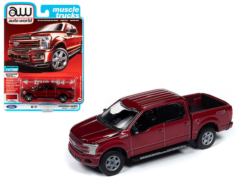 2018 Ford F-150 Lariat Pickup Truck Ruby Red Metallic “Muscle Trucks” Limited Edition to...