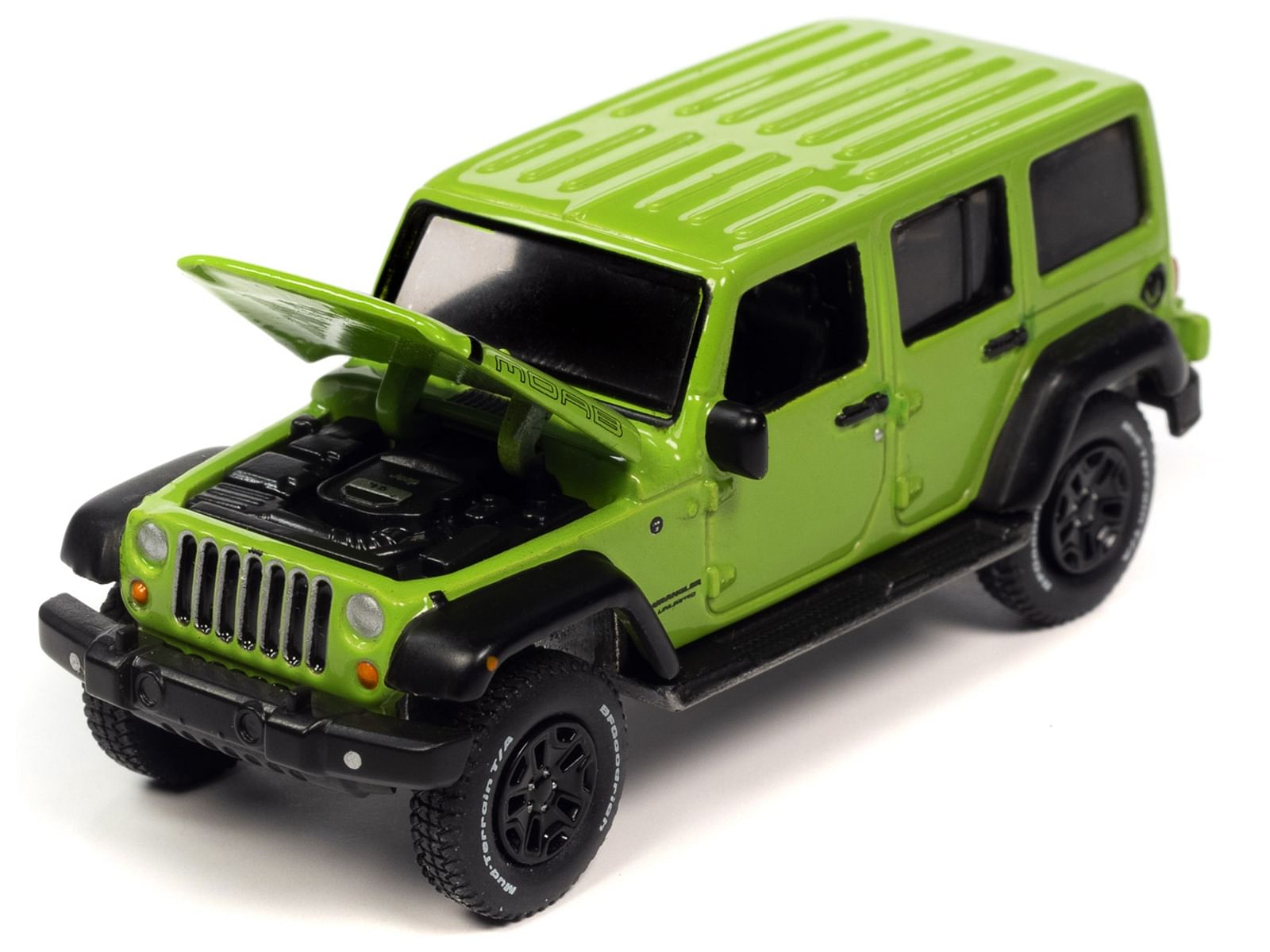 2013 Jeep Wrangler Unlimited Moab Edition Gecko Green “Sport Utility” Limited Edition 1/64 Diecast Model Car by Auto World