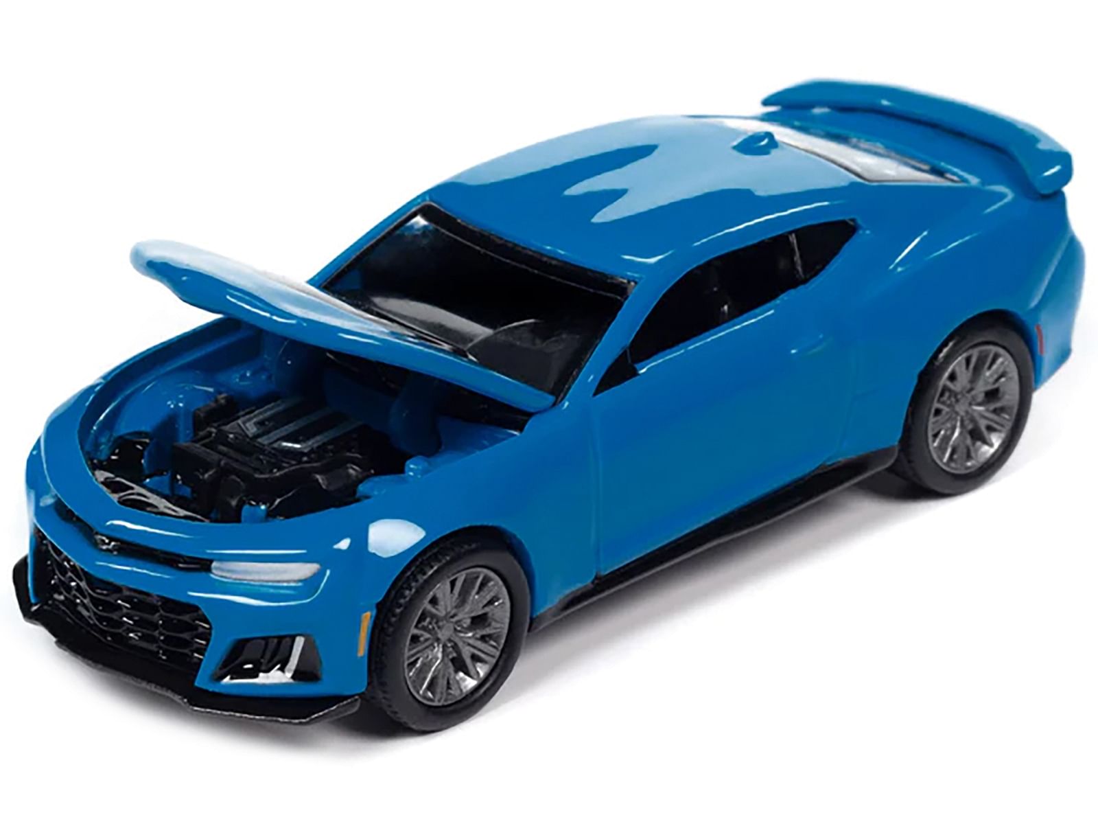 2022 Chevrolet Camaro ZL1 Rapid Blue “Modern Muscle” Limited Edition 1/64 Diecast Model Car by Auto World