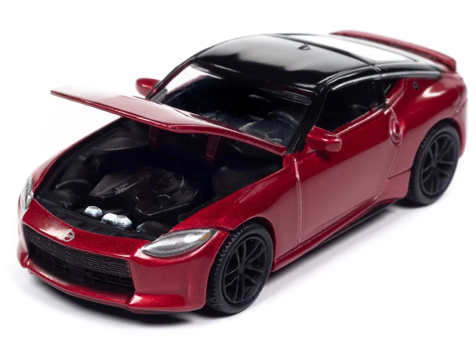 2023 Nissan Z Passion Red Metallic with Black Top "Import Legends" Series 1/64 Diecast Model Car by Auto World - Image 2