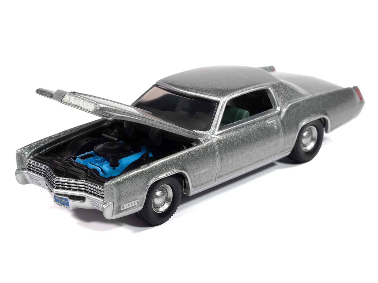 1967 Cadillac Eldorado Crystal Firemist Metallic with Green Interior "Luxury Cruisers" Series 1/64 Diecast Model Car by Auto World - Image 2