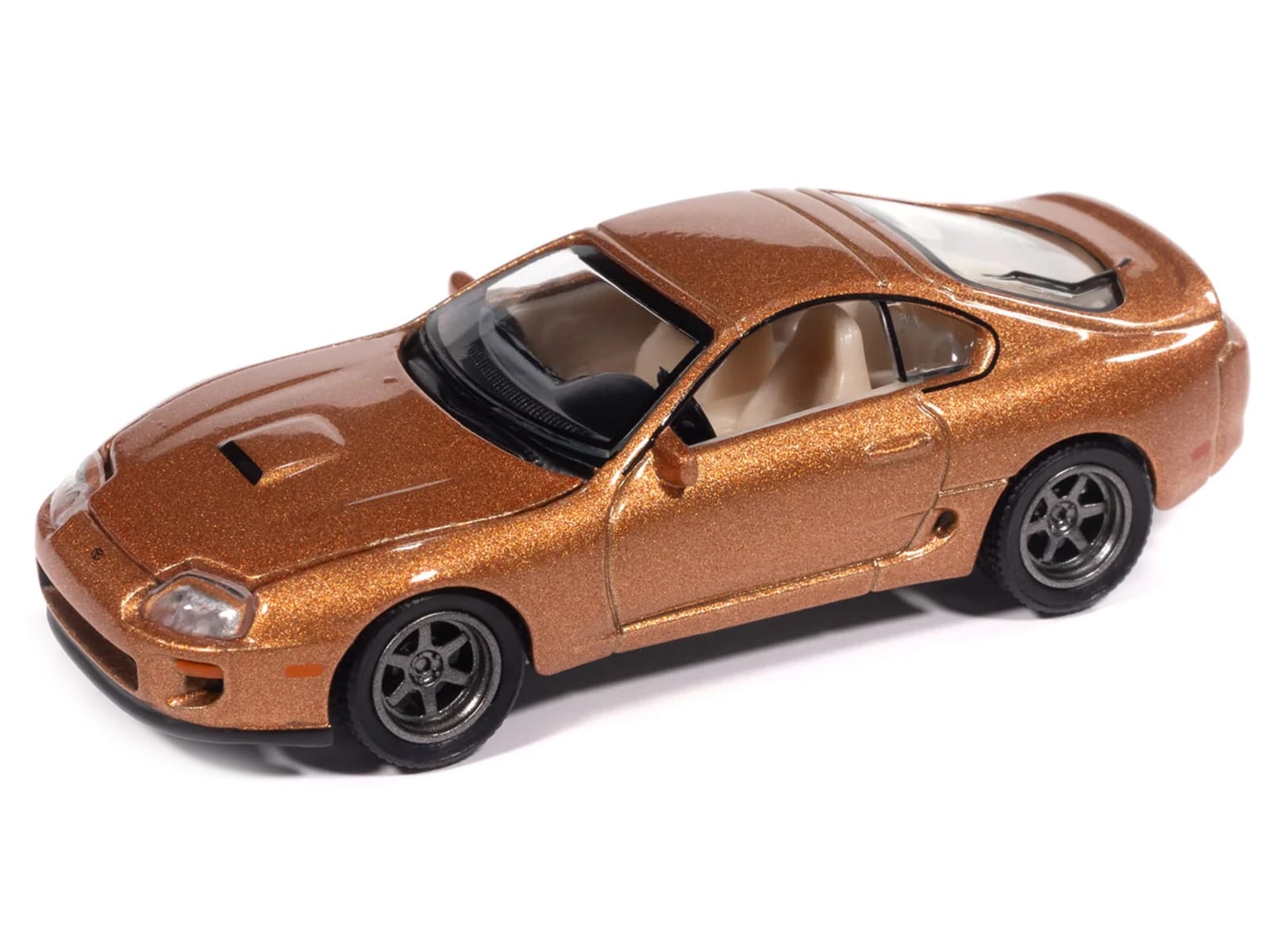 1998 Toyota Supra Sedona Sunset Bronze Metallic "Modern Muscle" Series 1/64 Diecast Model Car by Auto World - Image 2