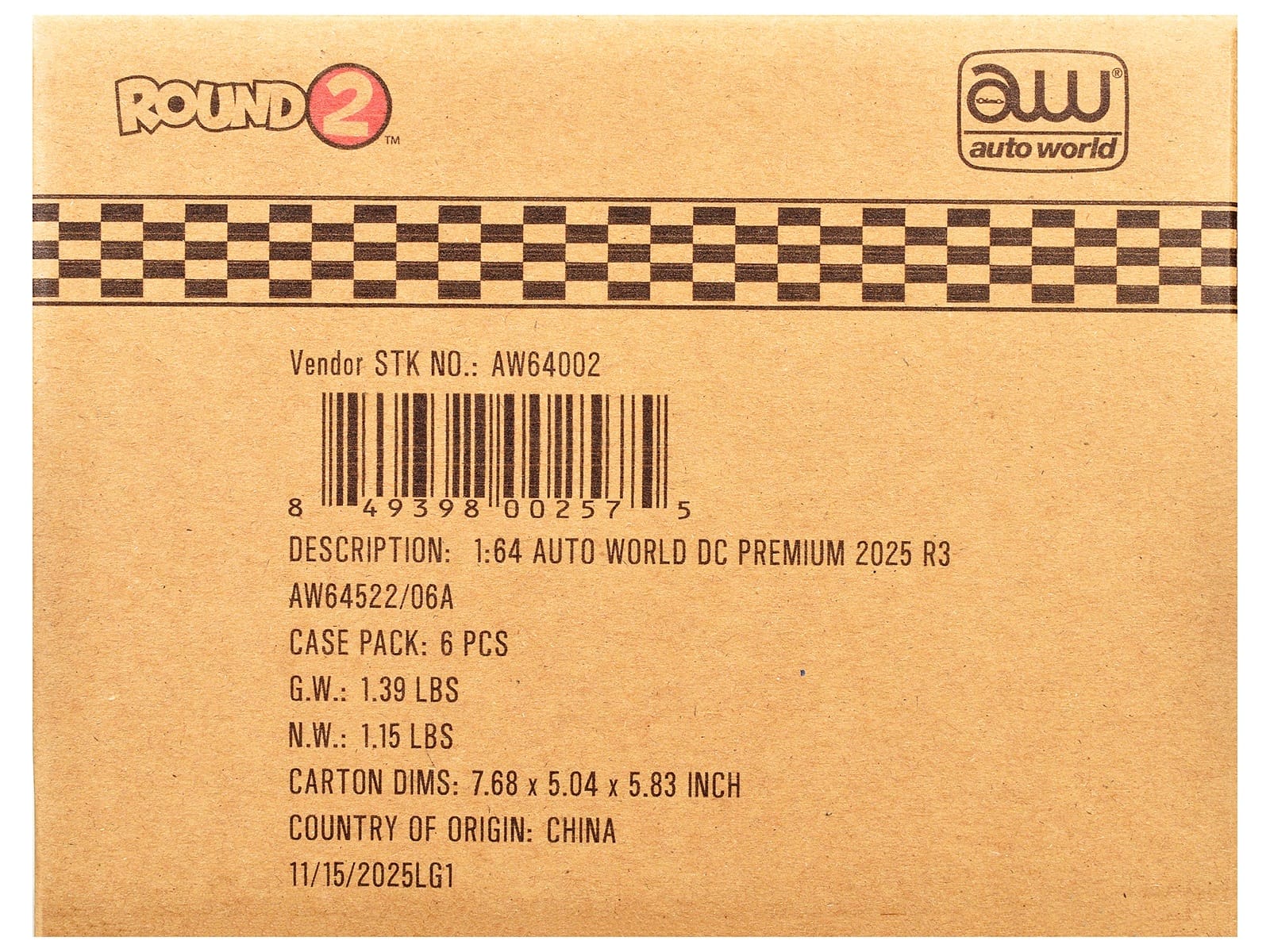 Auto World Premium 2025 Release 3 Set A of 6 pieces 1/64 Diecast Model Cars by Auto World - Image 3