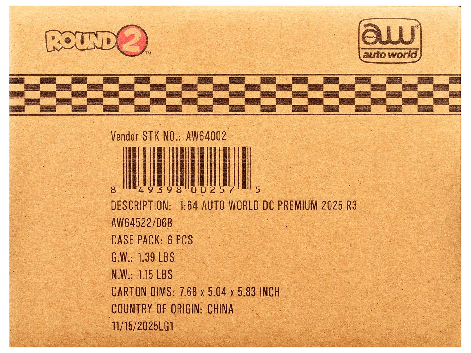 Auto World Premium 2025 Release 3 Set B of 6 pieces 1/64 Diecast Model Cars by Auto World - Image 3
