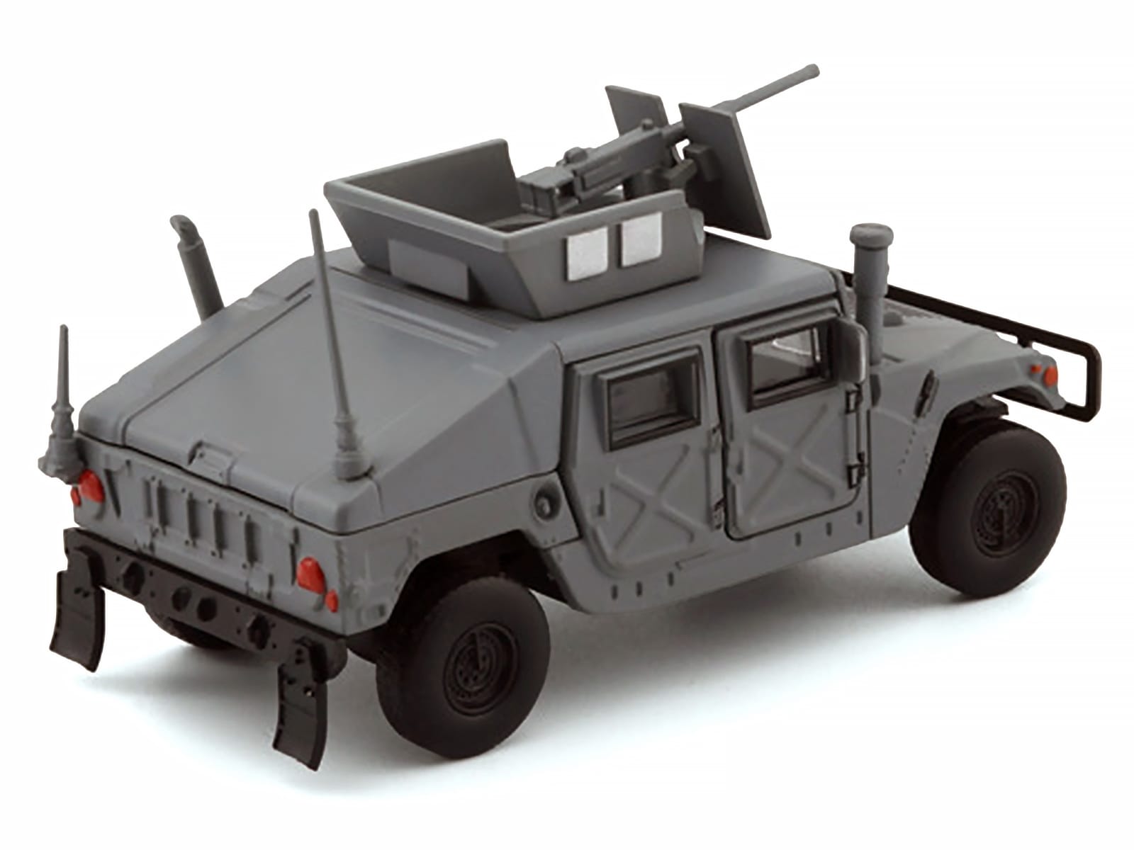 HUMVEE 4-CT Military Vehicle Matt Gray with Alternative Tops 1/64 Diecast Model Car by BM Creations - Image 4