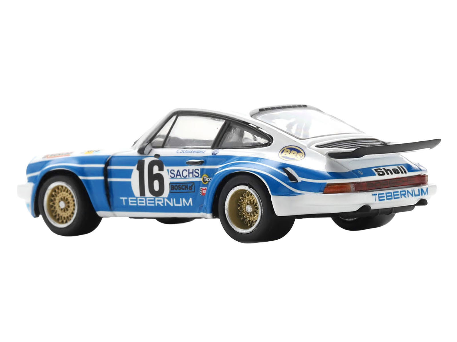 Porsche 911 Carrera RSR 3.0 #16 Clemens Schickentanz - Hartwig Bertrams "Joest Racing - Tebernum Racing" "24 Hours of Le Mans" (1975) 1/64 Model Car by Spark - Image 4