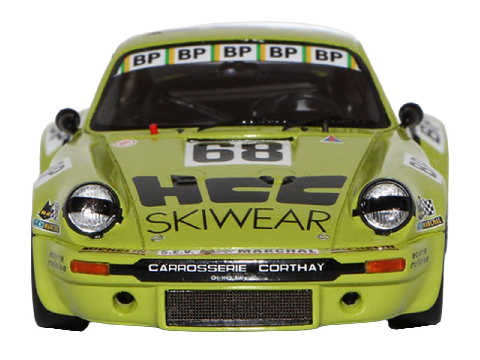 Porsche 911 Carrera RSR 3.0 #68 Guy Verrier - Florian Vetsch - Jean-Robert Corthay "24 Hours of Le Mans" (1975) 1/64 Model Car by Spark - Image 5