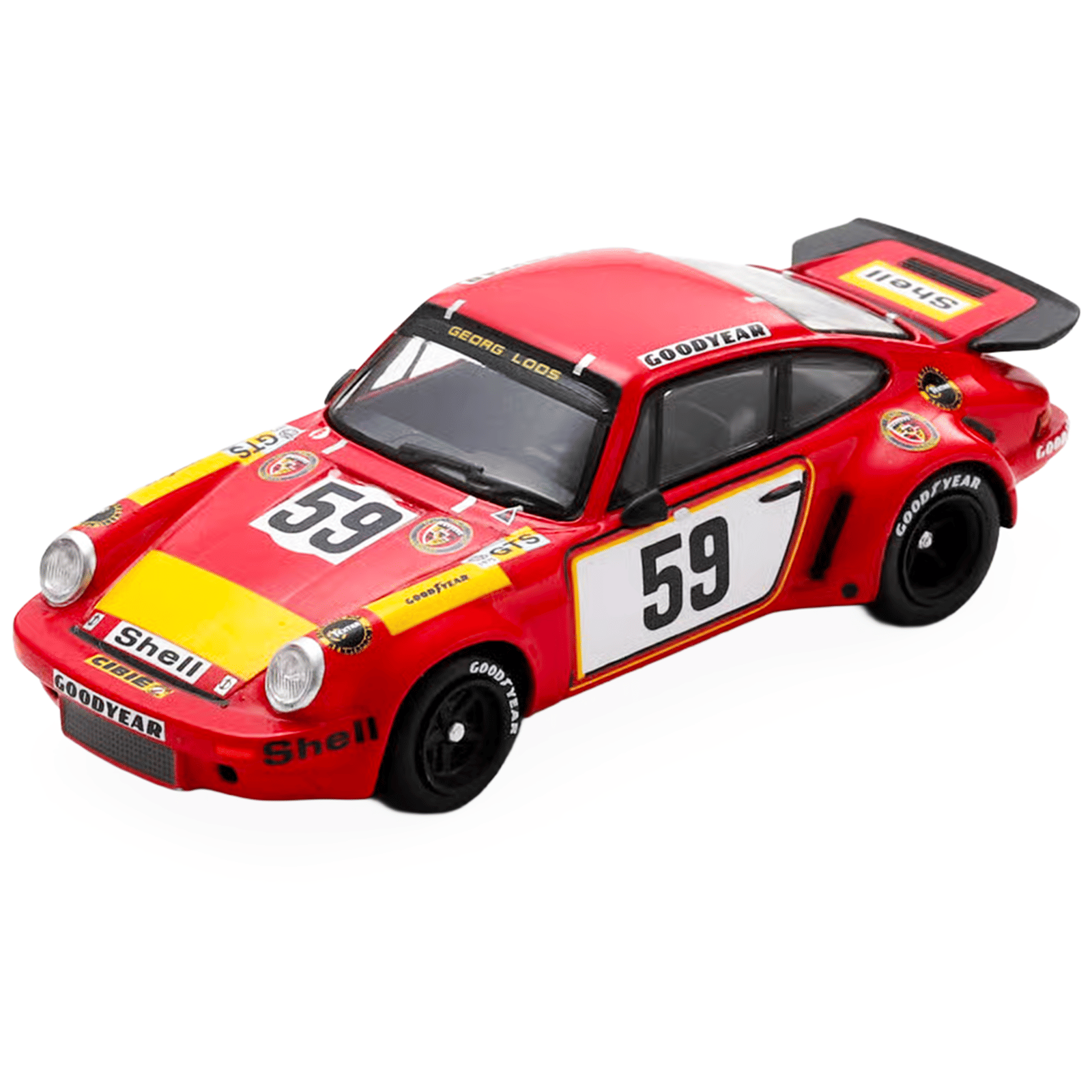 Porsche 911 Carrera RSR #59 Tim Schenken - Howden Ganley "Gelo Racing Team" "24 Hours of Le Mans" (1975) 1/64 Model Car by Spark - Image 2