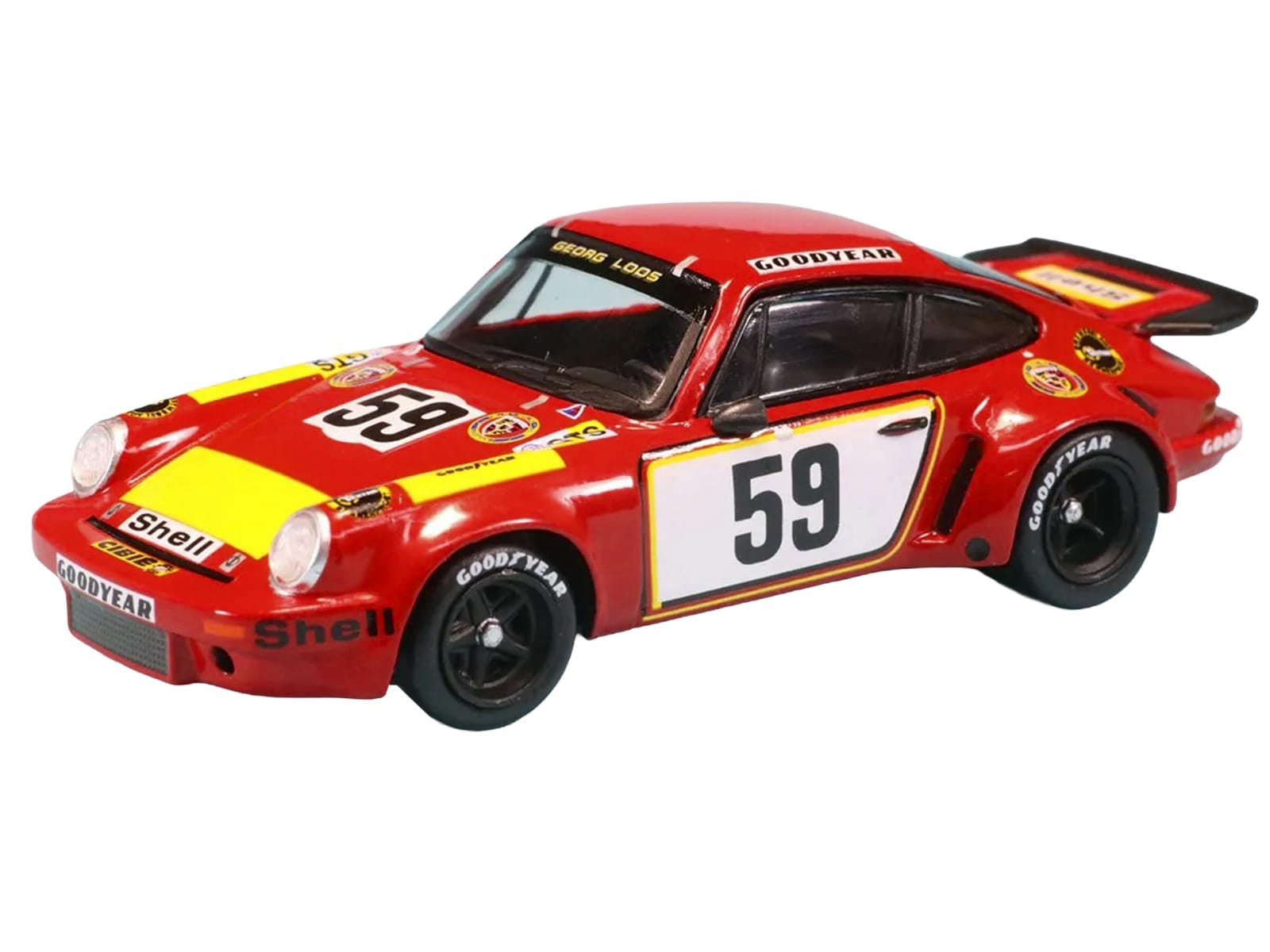 Porsche 911 Carrera RSR #59 Tim Schenken - Howden Ganley "Gelo Racing Team" "24 Hours of Le Mans" (1975) 1/64 Model Car by Spark - Image 3