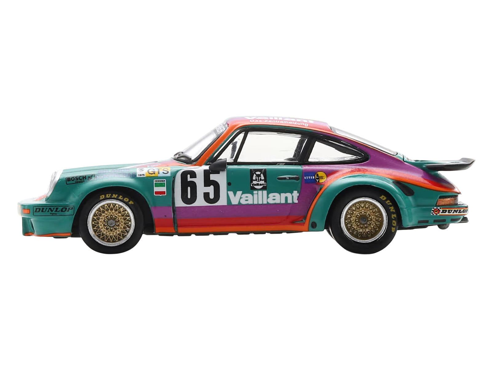 Porsche 911 Carrera RSR #65 Juan Carlos Bolanos - Andres Contreras - Billy Sprowls "Porsche Kremer Racing Team" "24 Hours of Le Mans" (1975) 1/64 Model Car by Spark - Image 2