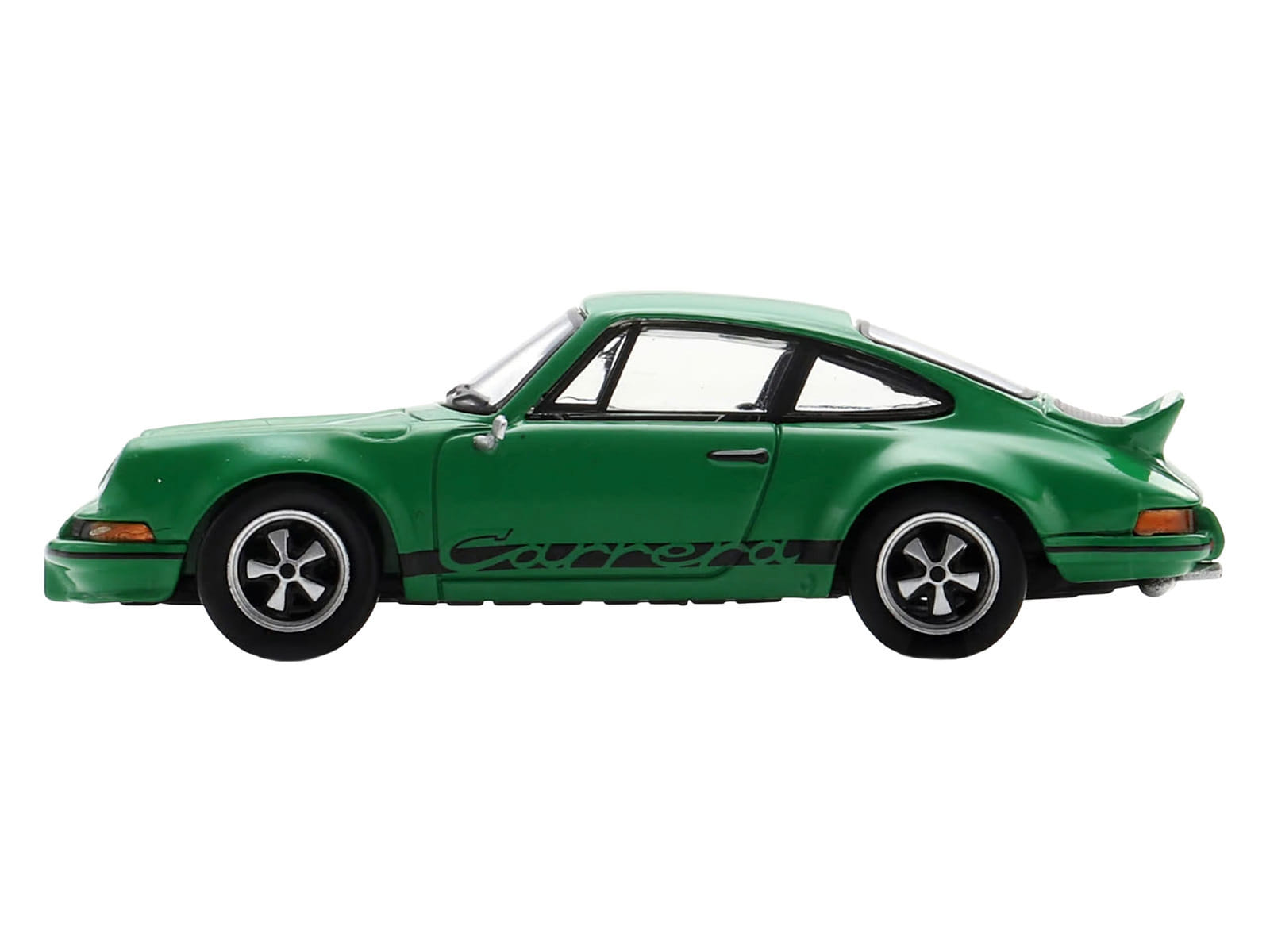 1973 Porsche 911 Carrera RSR 2.8 Green with Black Stripes 1/64 Model Car by Spark - Image 2