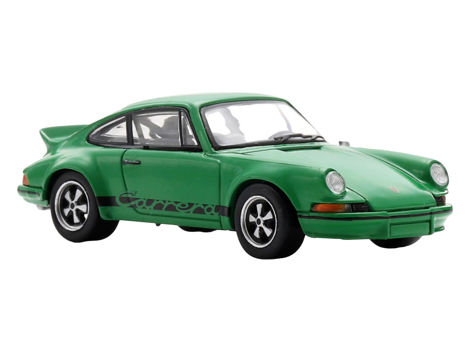 1973 Porsche 911 Carrera RSR 2.8 Green with Black Stripes 1/64 Model Car by Spark - Image 4