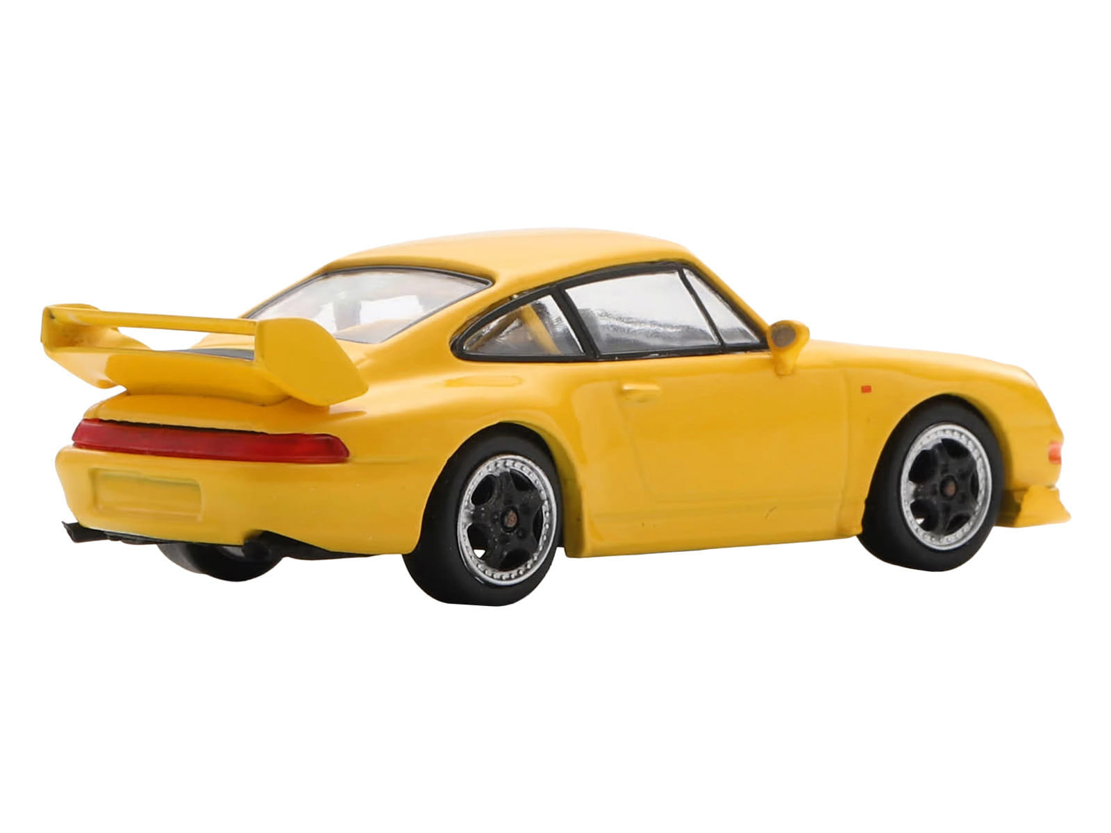 1995 Porsche 911 Carrera RS 3.8 Yellow 1/64 Model Car by Spark - Image 3